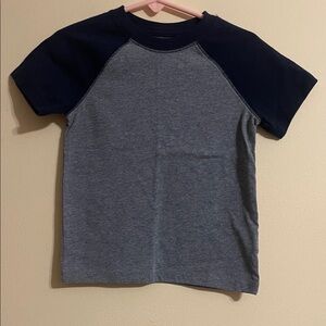 Cat & Jack Navy and Gray Short Sleeve Tee